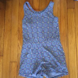 Girls patterned romper
